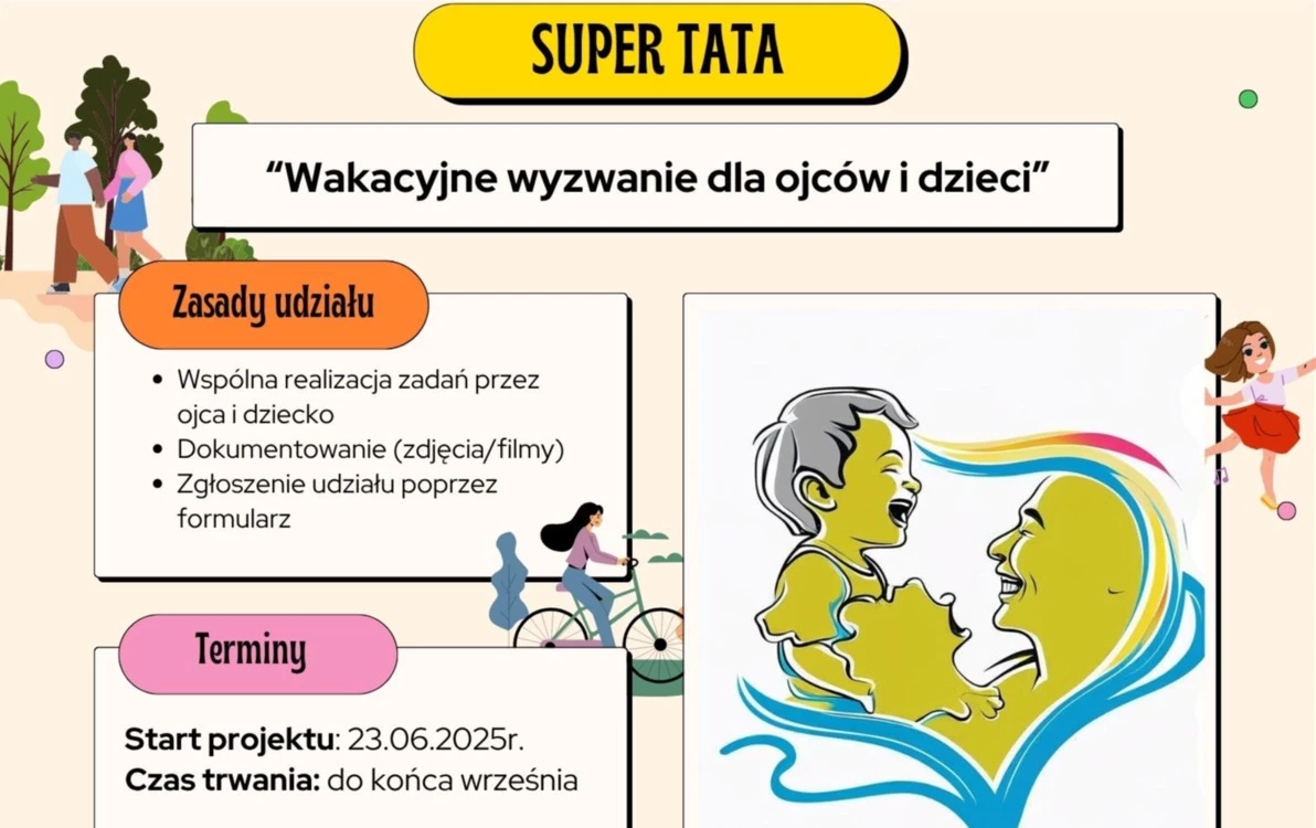 Zdjęcie do &quot;SuperTata!&quot; &ndash; to wakacyjny projekt dla rodzin z Gminy Dobrcz!